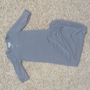 Mebie baby 0-3 months knot gown, blue